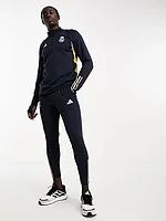 Adidas Football Real Madrid tracksuit joggers in black