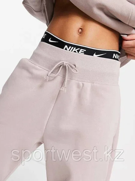 Nike Mini Swoosh oversized joggers in taupe - фото 3 - id-p116163216