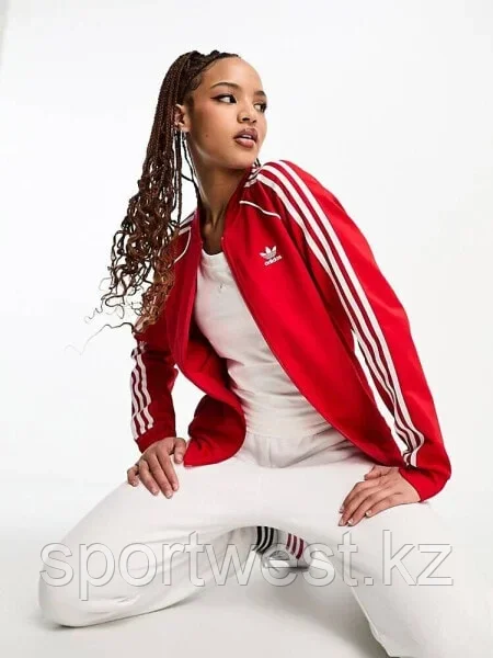 Adidas Originals Adicolor track top in scarlet - фото 1 - id-p116163253
