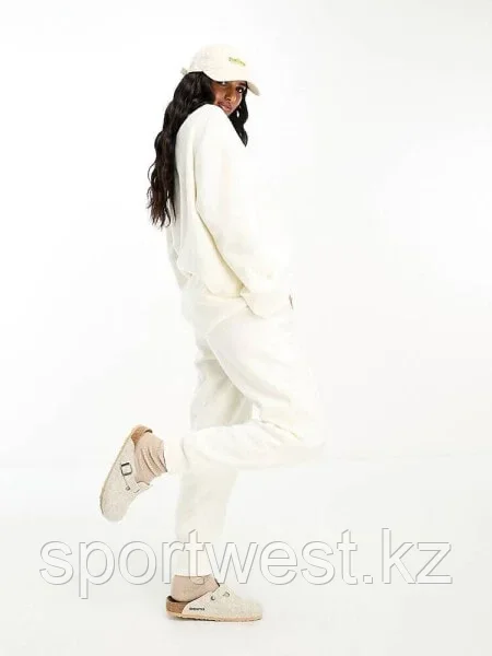 ASOS DESIGN super soft co-ord seamed jogger in winter white - фото 3 - id-p116163277