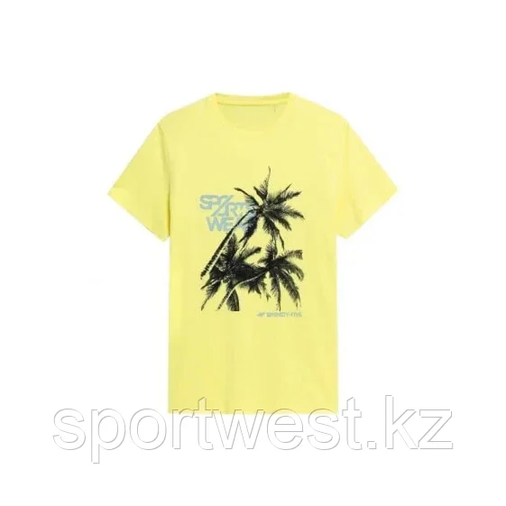 T-shirt 4F M H4L22-TSM039 light yellow - фото 1 - id-p116163680