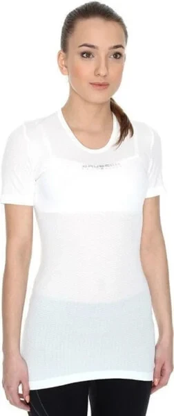 Brubeck Koszulka damska typu base layer z krótkim rękawem biała r. S (SS10540) - фото 2 - id-p116164211