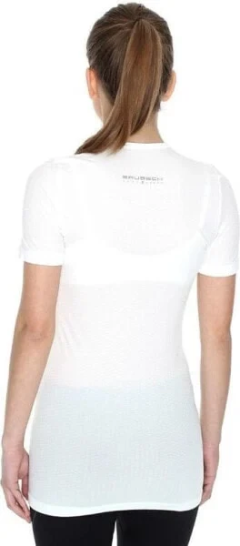 Brubeck Koszulka damska typu base layer z krótkim rękawem biała r. S (SS10540) - фото 4 - id-p116164211