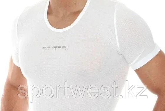 Brubeck Koszulka damska typu base layer z krótkim rękawem biała r. S (SS10540) - фото 5 - id-p116164211