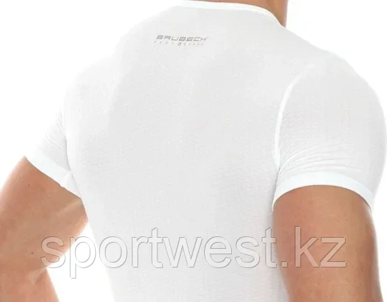 Brubeck Koszulka damska typu base layer z krótkim rękawem biała r. S (SS10540) - фото 6 - id-p116164211