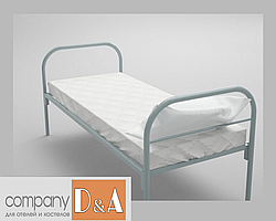 Одноярусная металлическая кровать