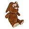 Мягкая игрушка Кролик КОРИЧНЕВЫЙ сидячий, 40см Гулливер, фото 4