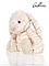 Мягкая игрушка Кролик Персик, бежевый, 26 см Гулливер, фото 3