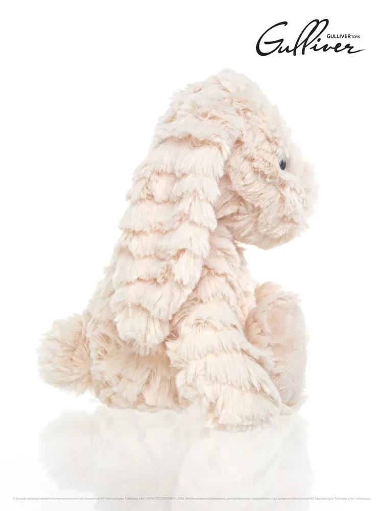 Мягкая игрушка Кролик Персик, бежевый, 26 см Гулливер - фото 4 - id-p116164665