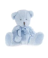 Мягкая игрушка Мишка голубой сидячий с бантом, 22 см Гулливер