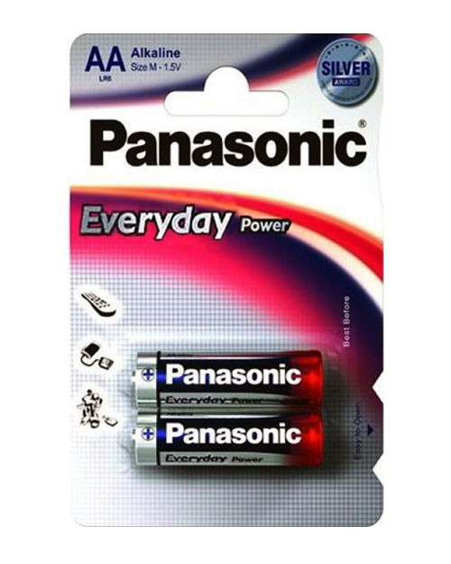 Батарейка щелочная PANASONIC Every Day Power AA/2B LR6REE/2BR - фото 1 - id-p116166691