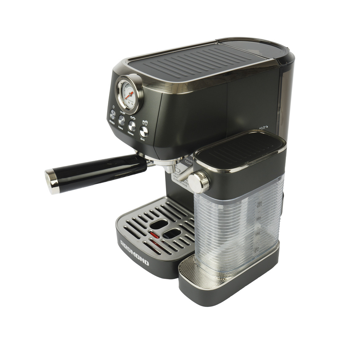 Кофеварка рожковая Redmond CM702 Черный/хром - фото 1 - id-p116167014
