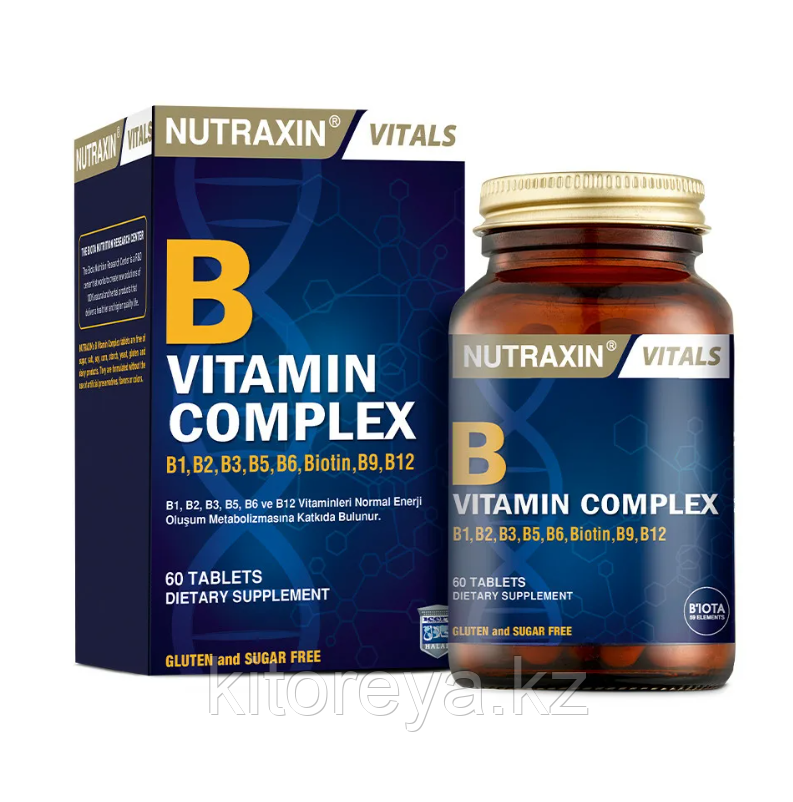 Nutraxin B complex vitamin ( Витамины группы В ) 60 таблеток