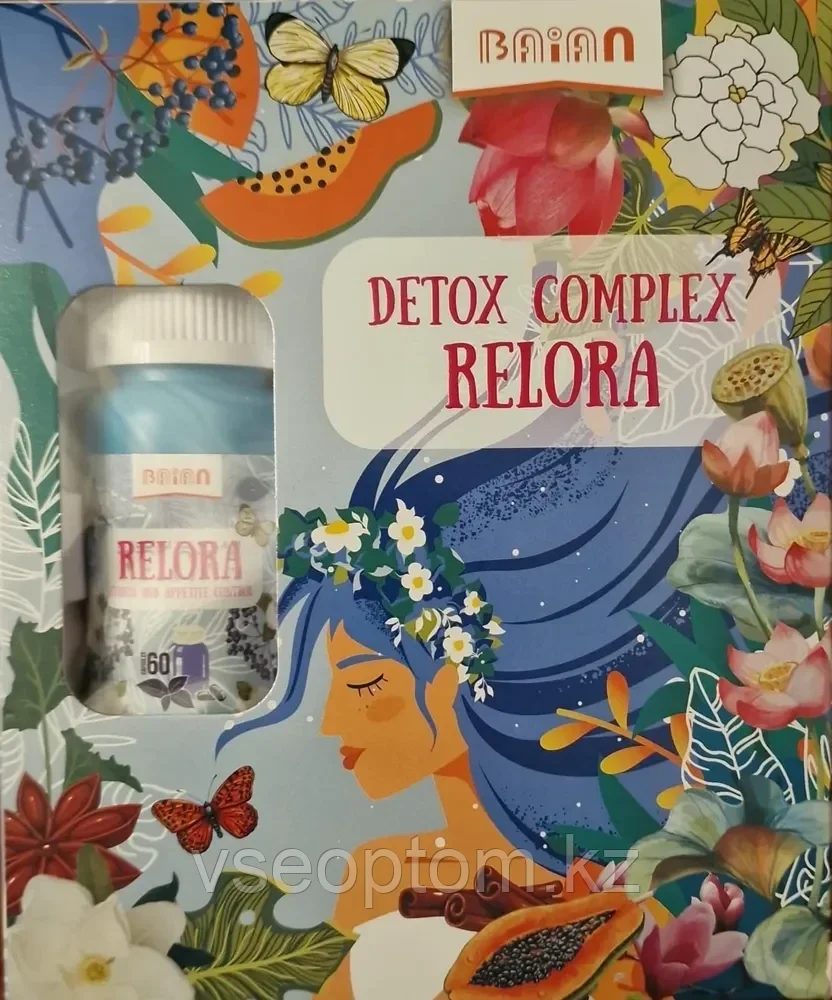 Detox complex Relora ( 60 капсул + 30 пакетиков чая ) для похудения - фото 1 - id-p116169064