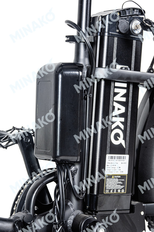 Электровелосипед Minako F11 Dual (полный привод) - фото 7 - id-p116171485
