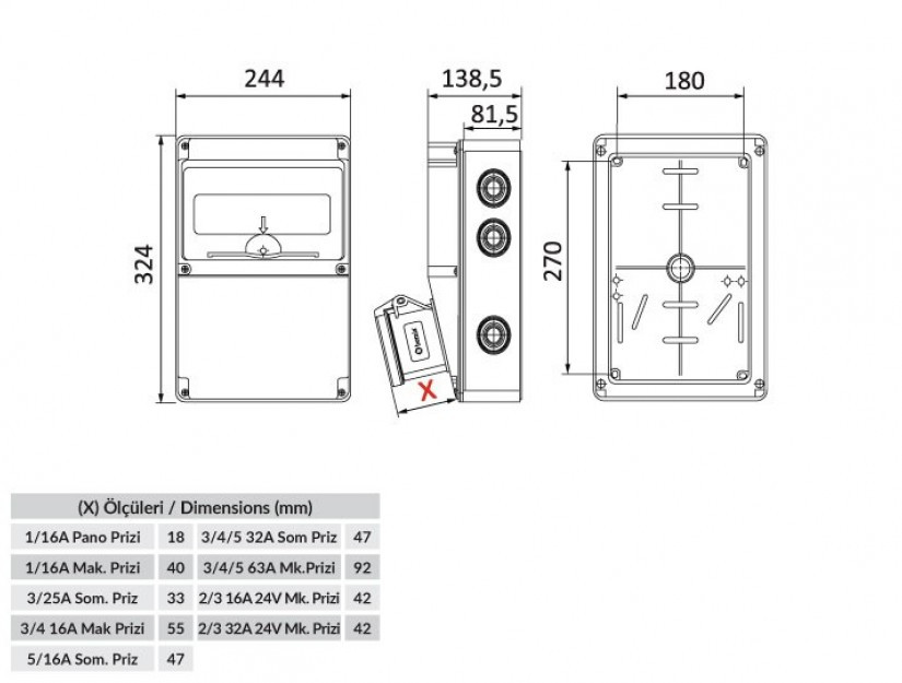 Распределительный щиток 12 модульный IP44 BD6-2201-2020 - фото 2 - id-p116141930