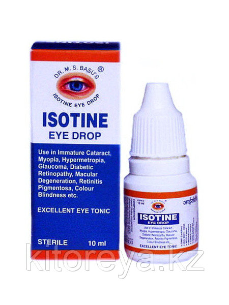 Айсотин Плюс Глазные капли ( Isotine Plus eye drops Jagat Pharma ) 10 мл - фото 1 - id-p116171577