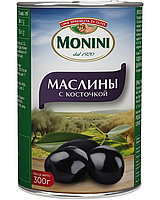 МОНИНИ Маслины с косточкой, 300 г, ж/б