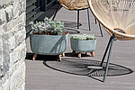 Горшок на ножках Gracia Square Beton Effect DGQL300E | Prosperplast, фото 5