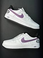 Кроссовки Nike Air Force 1, бело-фиолетовый