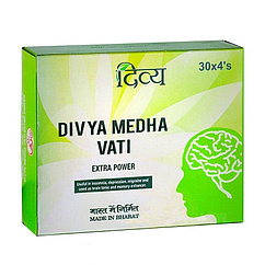 Медха Вати ( Medha Vati Divya ) улучшает умственную работоспособность, укрепляя и развивая память, концентраци