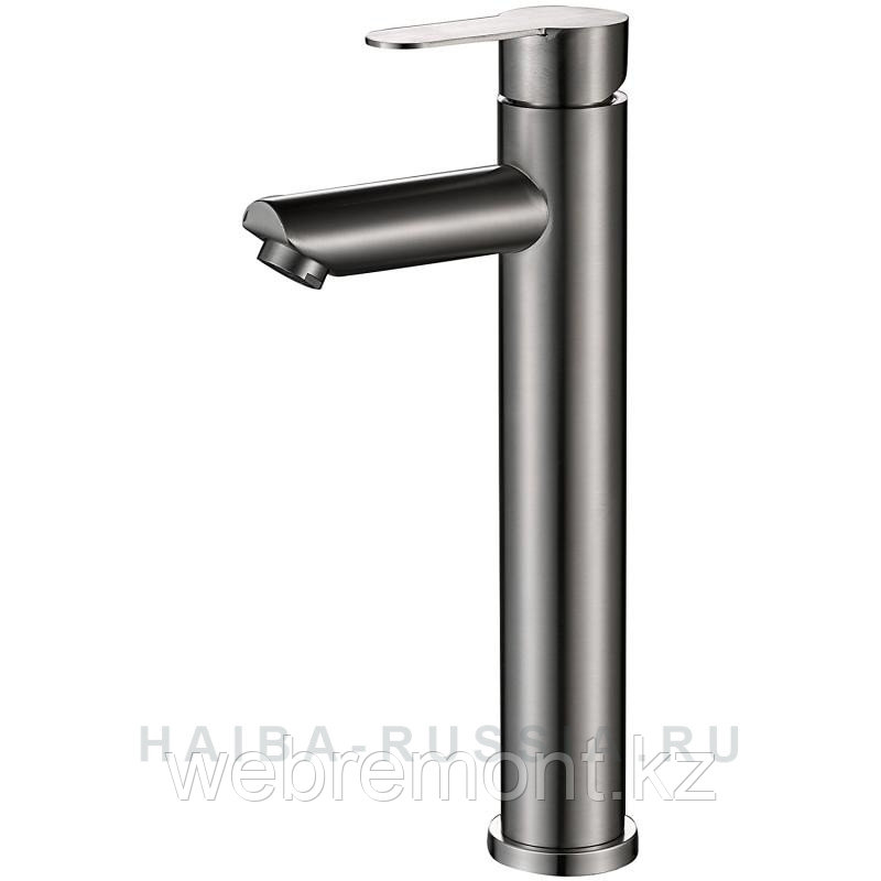 Смеситель для раковины высокий HAIBA HB11801 сталь