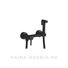 Смеситель с гигиеническим душем HAIBA HB5510-7 черный