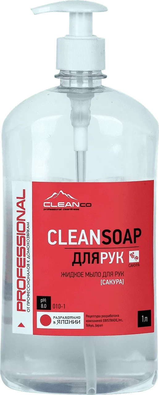 Жидкое мыло для рук CleanCo "CLEANSOAP САКУРА" (1 литр)