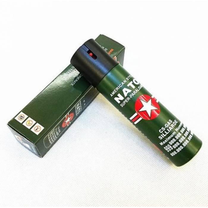 Газовый баллончик для самообороны (аэрозольный) NATO - 110 мг.