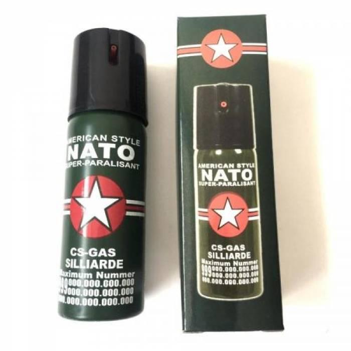 Газовый баллончик для самообороны (аэрозольный) NATO - 110 мг. - фото 3 - id-p116178030