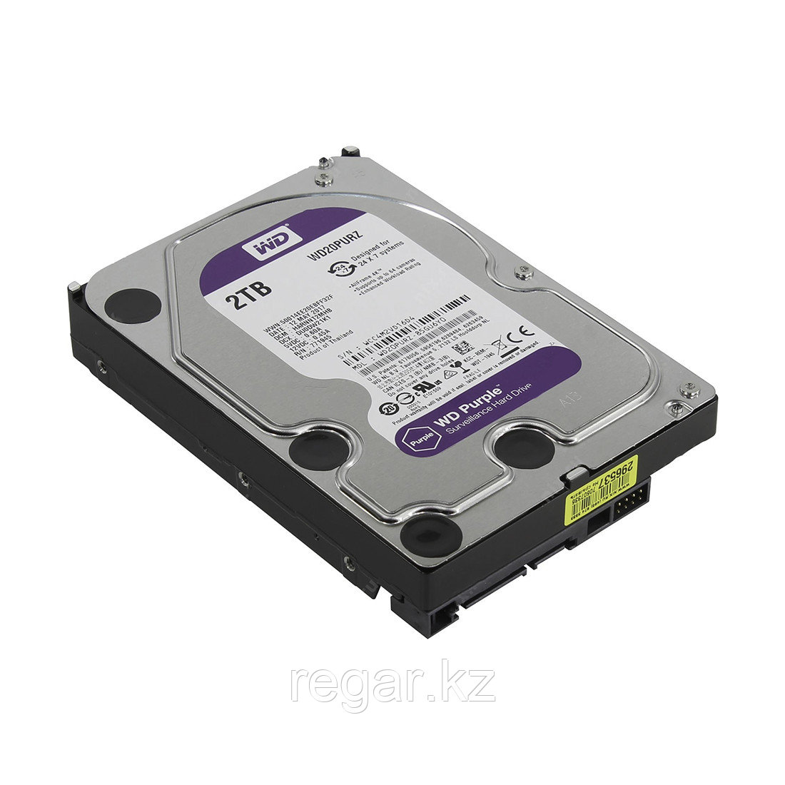 Жёсткий диск для видеонаблюдения Western Digital Purple HDD 2Tb WD20PURZ - фото 3 - id-p116178469
