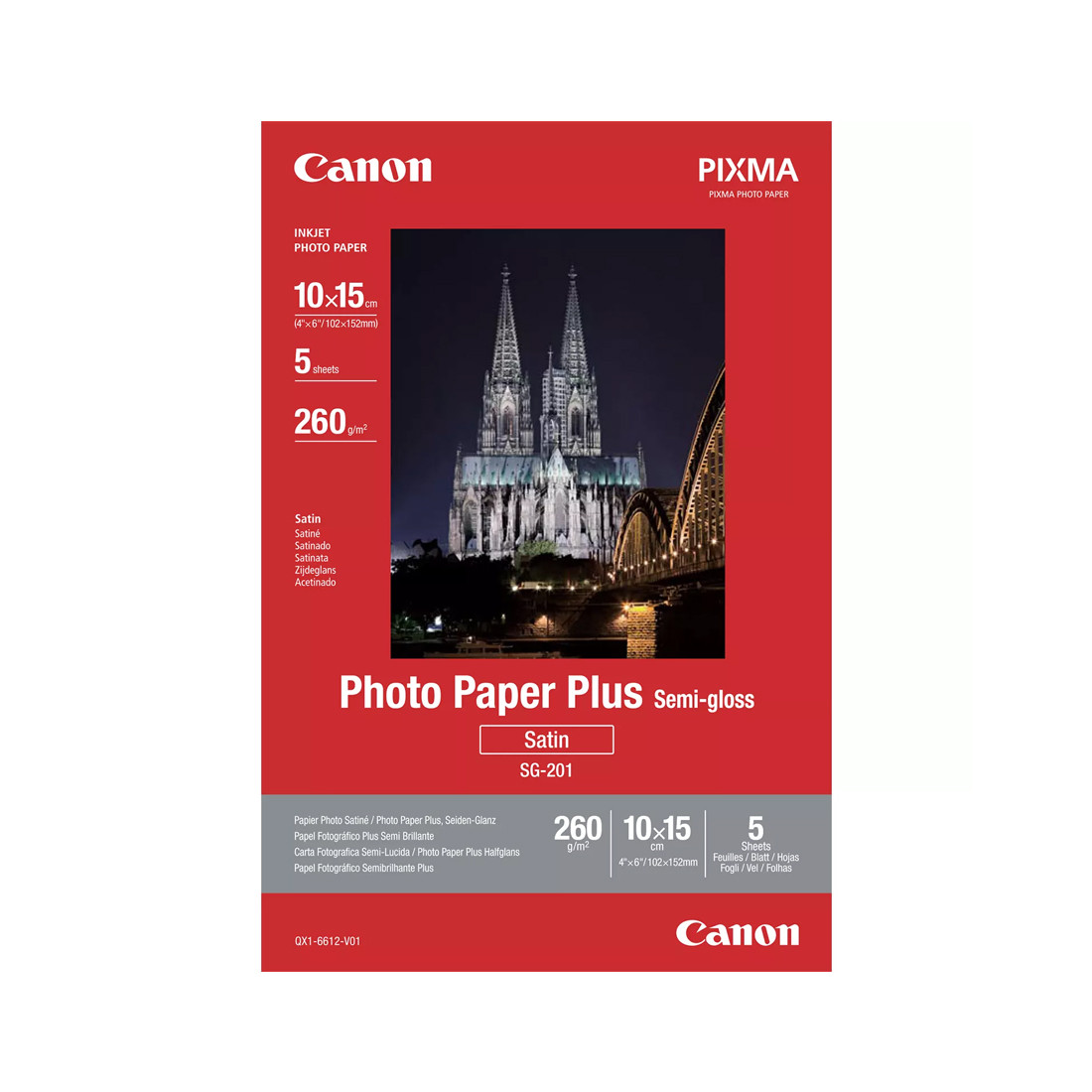 Полуглянцевая фотобумага Canon SG-201 4x6 5SH - фото 1 - id-p116178541