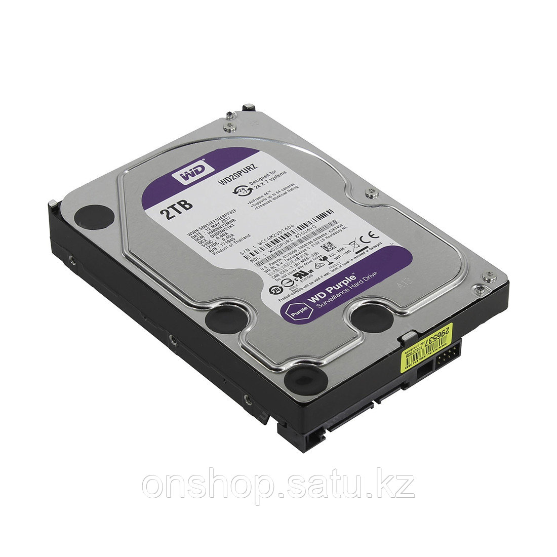 Жёсткий диск для видеонаблюдения Western Digital Purple HDD 2Tb WD20PURZ - фото 3 - id-p116178530