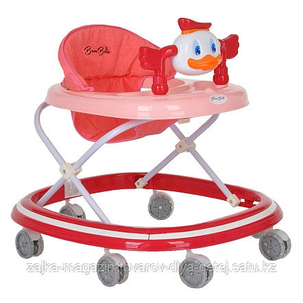 BAMBOLA Ходунки МАНДАРИНКА (7 силик.колес,игрушки,муз) 5 шт в кор.(64*56*52) RED Красный