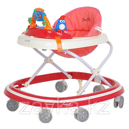 BAMBOLA Ходунки ОАЗИС (7 силик.колес,игрушки,муз) 6 шт в кор.(64*56*52) RED Красный