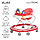 BAMBOLA Ходунки ОАЗИС (7 силик.колес,игрушки,муз) 6 шт в кор.(64*56*52) RED Красный, фото 5