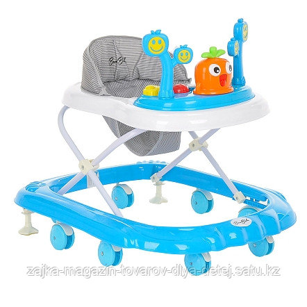 BAMBOLA Ходунки Рыжик (8 пласт.колес,игрушки,муз) 6 шт в кор.(71*60*60) Blue/Голубой