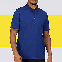 Поло футболка однотонная | Синяя футболка поло