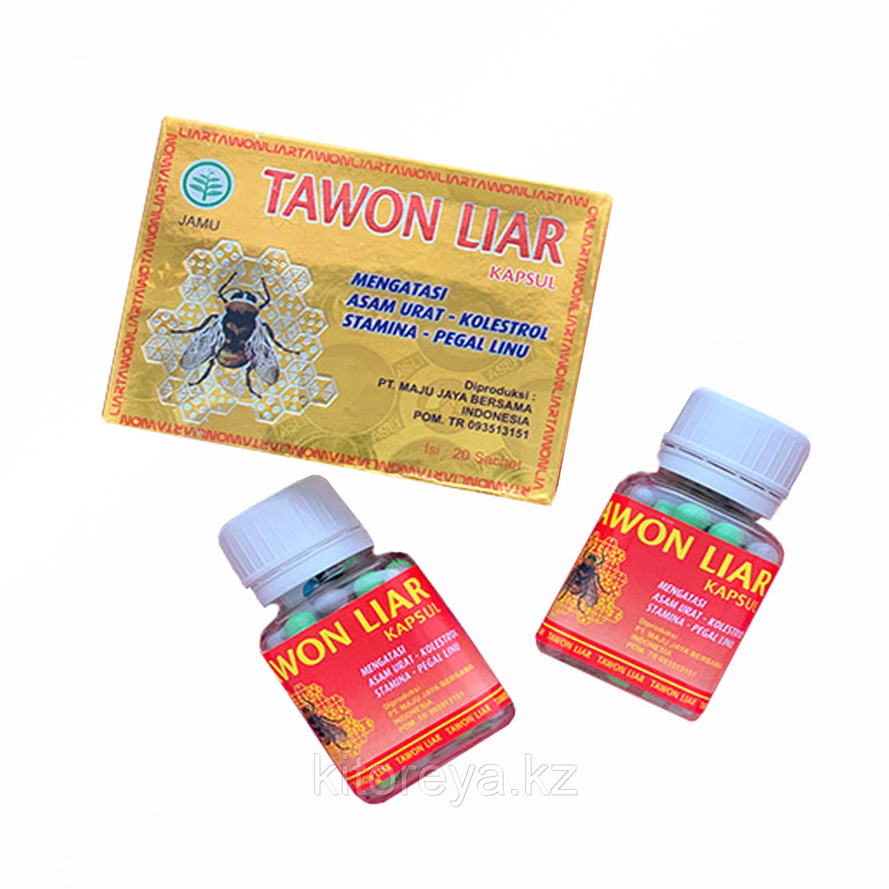 Tawon Liar Gold Пчелка капсулы для суставов 40+40 капсул, фото 1