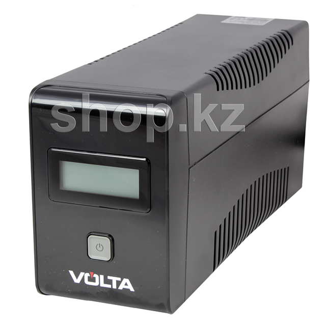 UPS VOLTA Active 850 LCD, 480W, 12V/9Ah, 2 розет., LCD, AVR, USB, RJ-45, Black - фото 1 - id-p116180406
