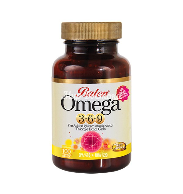 Рыбий жир Омега omega 3-6-9 Balen (100 капсул, Турция) - фото 1 - id-p116180534