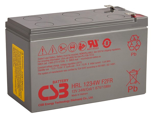 Аккумулятор CSB HRL1234W - фото 1 - id-p116180883