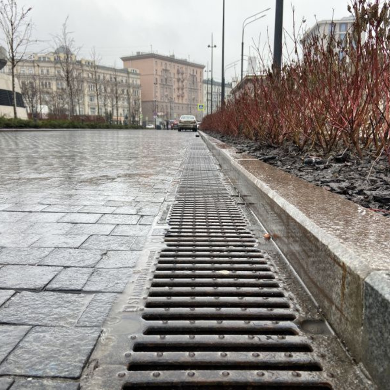 Лоток водоотводный пластиковый DN100 H120 стандартный борт, фото 1