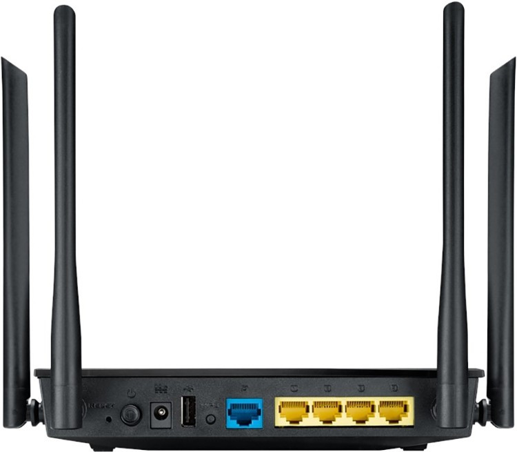 Wi-Fi роутер ASUS RT-AC1200 V2 (90IG0550-BM3400) черный - фото 2 - id-p116181355