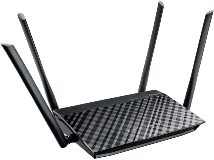 Wi-Fi роутер ASUS RT-AC1200 V2 (90IG0550-BM3400) черный - фото 4 - id-p116181355