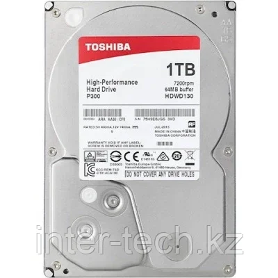 Жесткий диск HDD 1TB Toshiba Р300 V2 HDWD110UZSVA - фото 1 - id-p116181751