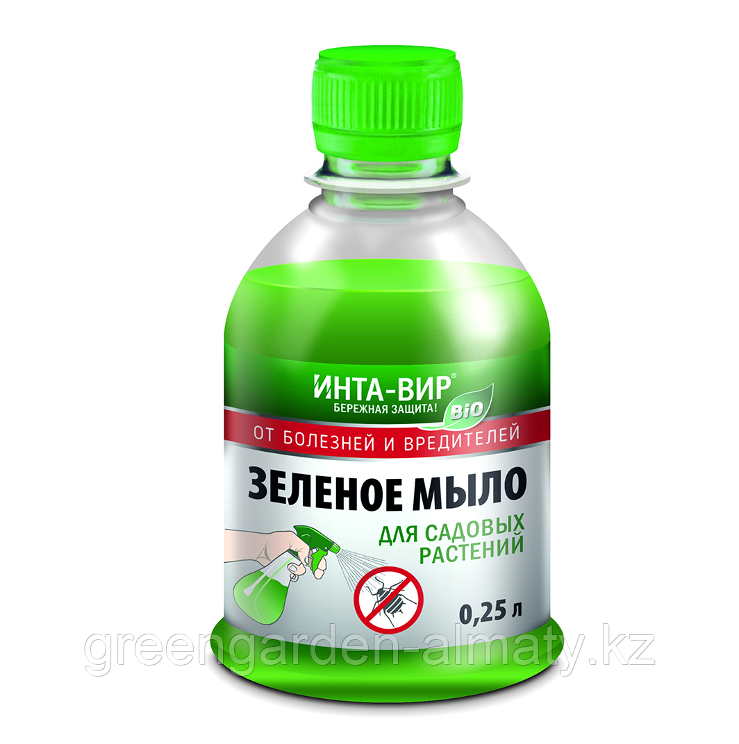 Купить Фунгицид-инсектицид Зеленое мыло Инта-Вир, 250 мл | Фаско ...