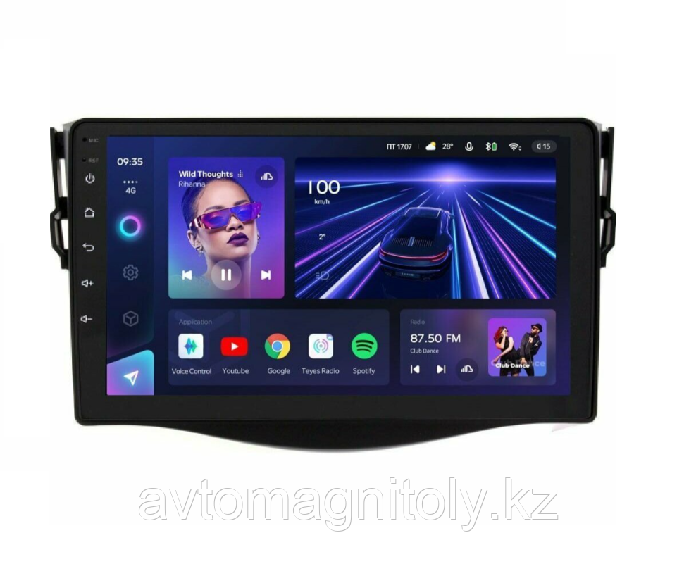 Автомагнитола Teyes CC3 2K 6GB/128GB для Toyota RAV4 2006-2012