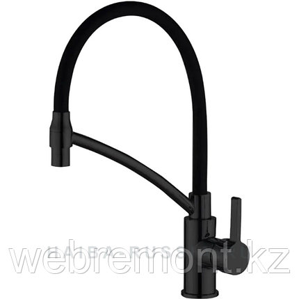 Смеситель для кухни с гибким изливом HAIBA HB73644-7 черный, фото 1
