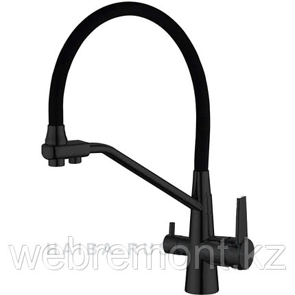 Смеситель для кухни со встроенным фильтром HAIBA HB76855-7 черный, фото 1